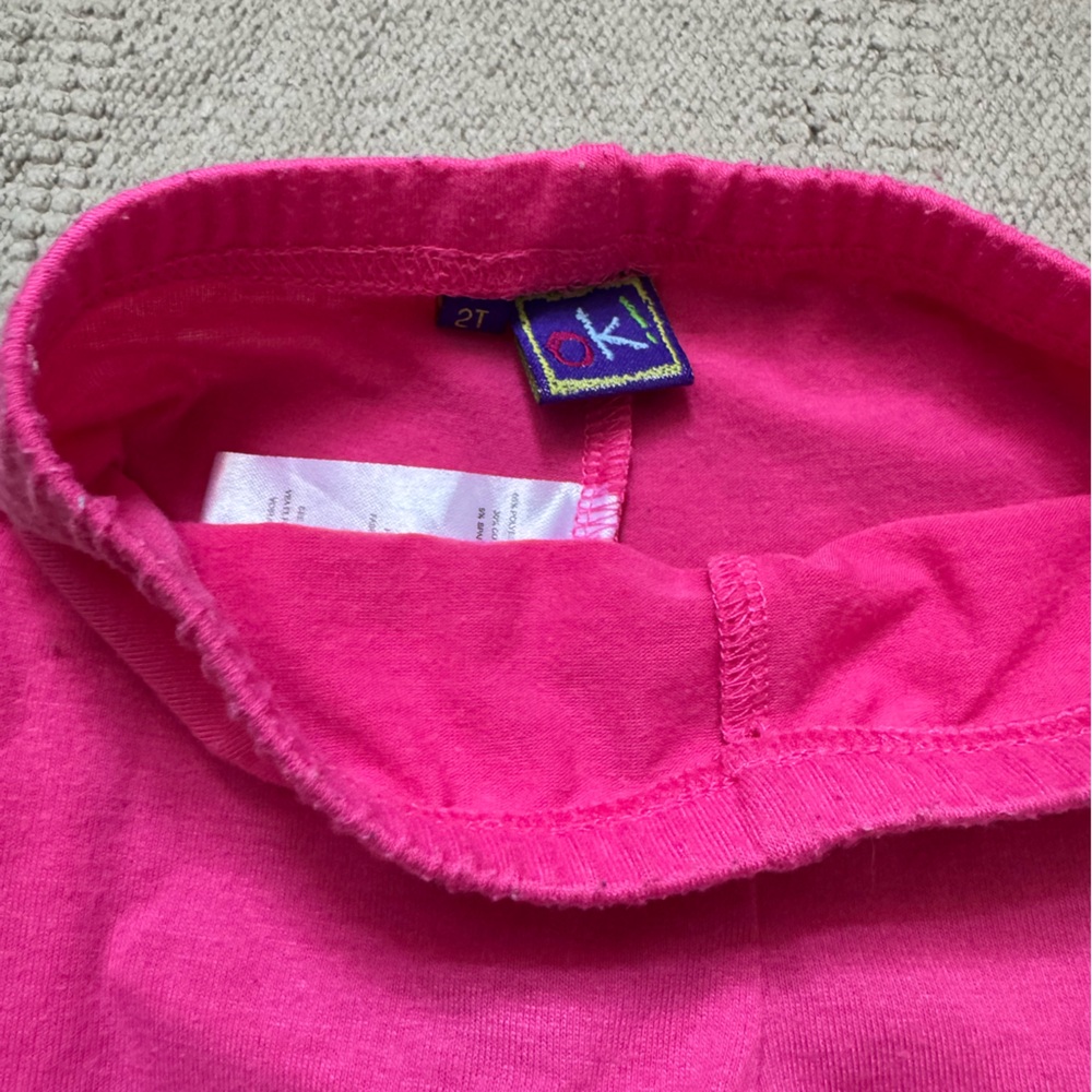 Pink Kids Leggings - Picture 2 of 3